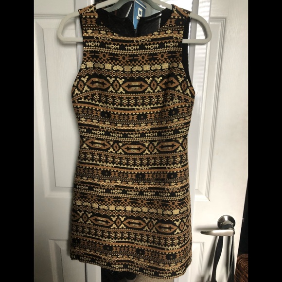 NWOT Alice + Olivia zip mesh back mini Dress - Picture 2 of 7